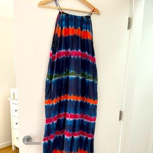 Velvet by Graham & Spencer Women’s Valda Indigo Print Halter dress, NWOT